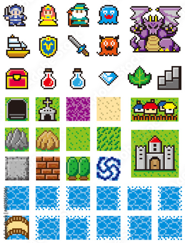 RPG風ドット絵 素材