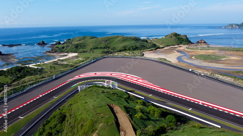 the beauty of the scenery of the mandalika circuit in lombok