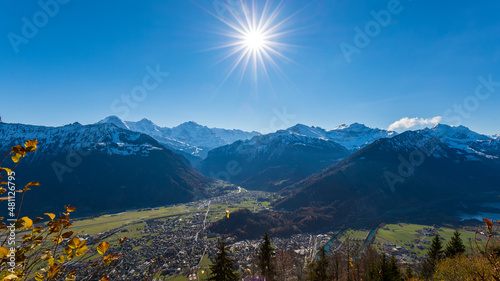 landscape in the mountains in interlaken, Switzerland