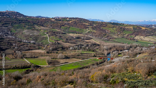 Taurasi, Avellino, Campania, Italy: panorama view of hills and mountains