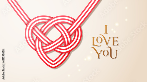 Celtic love knot pendant for Valentines Day