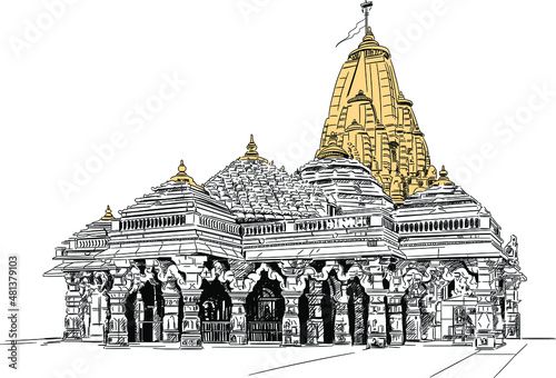 Ambaji Temple, Ambaji, Gujarat, India.