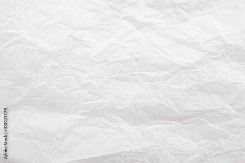 biała kartka papieru śniadaniowego - pognieciona - tekstura - tło - pusta powierzchnia