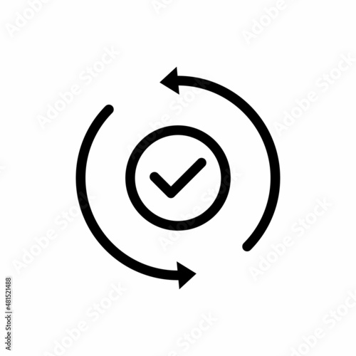 iteration line icon vector