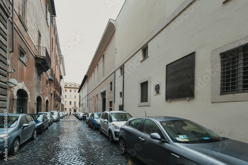 Via Caetani in Rome. Place where the body of statesman Aldo Moro was found