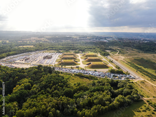 RAF Greenham Common GAMA with new car storage compound