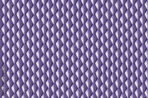 Dragon squama geometric seamless background. Purple gradient pattern or roof texture. Minimal wallpaper. Reptile decorative skin or mermaid tail.