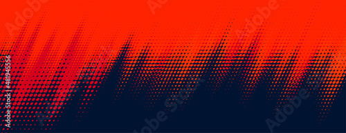 red and black halftone motion effect background