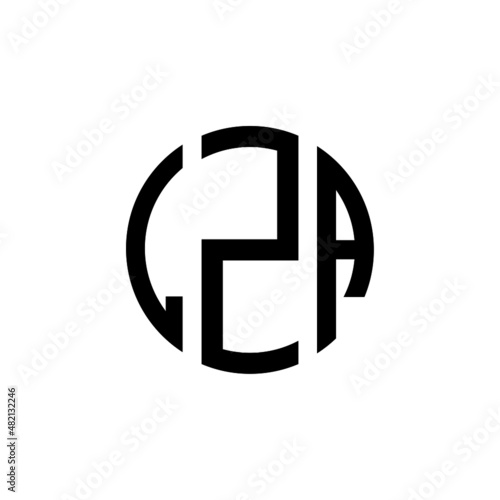 LZA letter logo design. LZA modern letter logo with black background. LZA creative letter logo. simple and modern letter LZA logo template, LZA circle letter logo design with circle shape. LZA 