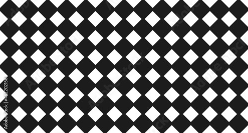 Check Pattern, Black and White Background