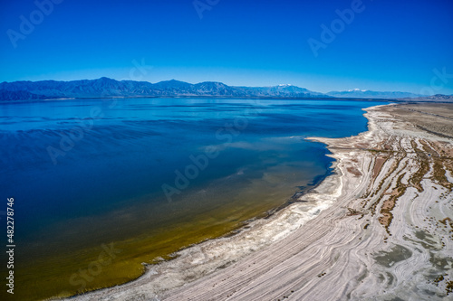 Aerial View of the Salton Sea in the Imperial Valley of California