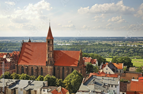 Church of Sts. Jakub and Nicholas in Chelmno. Poland