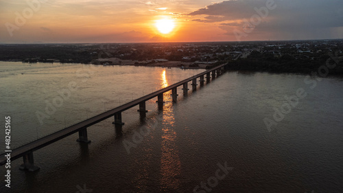 Pôr do sol na Ponte dos Macuxis