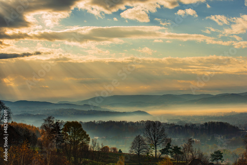 morning mist over the mountains