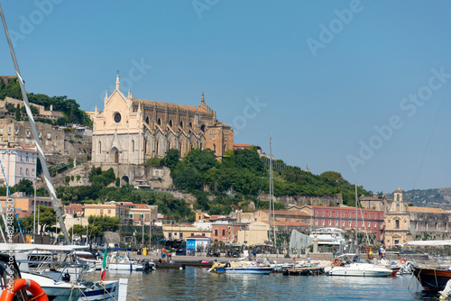 Morning walk in old part of Gaeta, ancient Italian city in province Latina