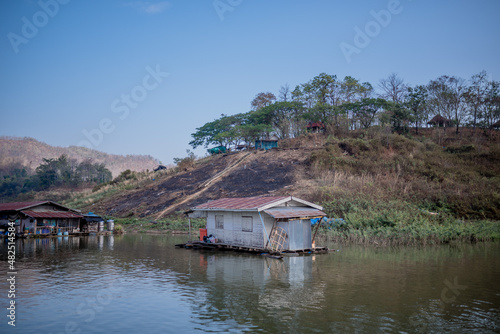 fishing village on the river.