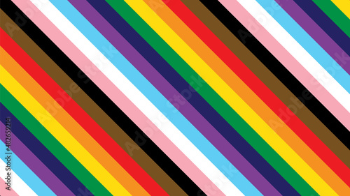 Pride Background with LGBTQ Pride Flag Colours. Rainbow Stripes Background in LGBT Gay Pride Wallpaper