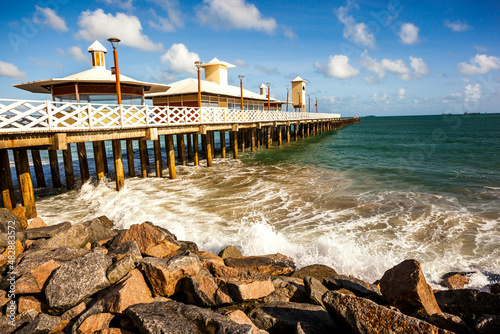 FOTO DA PONTE DOS INGLESES FORTALEZA/CE ANTES DO ABONDONO E DEGRADAÇÃO DA MESMA.