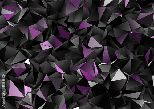 3d Triangles, abstract background. Design wallpaper.