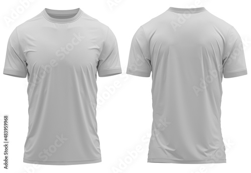 White Color 3d rendered Soccer Jersey for mockup 4K 