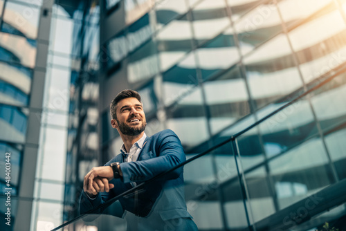 Handsome confident businessman portrait