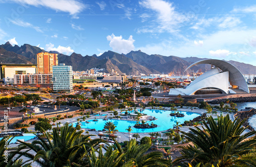 Santa Cruz de Tenerife city, aerial view