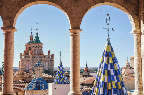 Teruel Cathedral seen through the arches