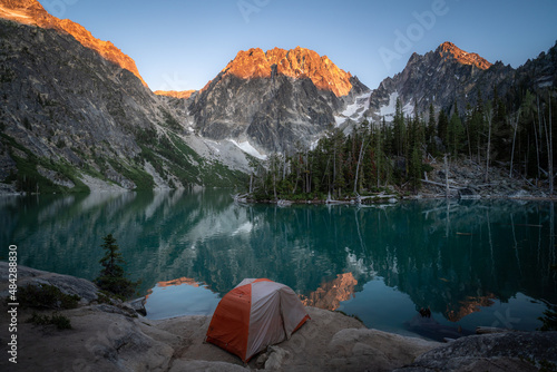 Sunset at Colchuck Lake in the Enchantments
