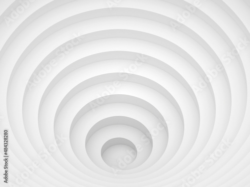 Abstract white helix background, 3d render
