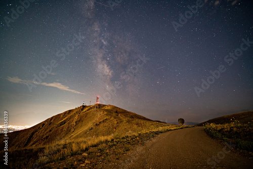 Milky Way and stars seen on West Mountain Utah