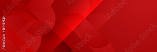 shape geometric red abstract banner design background
