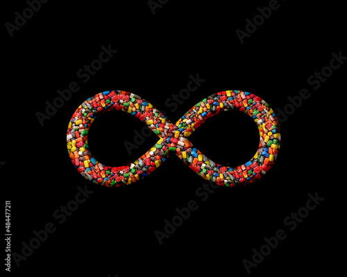 Infinity limitless infinite Sweet Candies Icon Logo Symbol illustration
