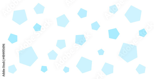 Light blue pentagon pattern background