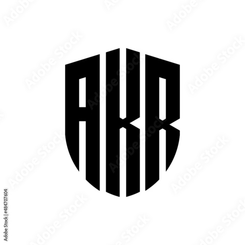 AKR letter logo design. AKR modern letter logo with black background. AKR creative letter logo. simple and modern letter logo. vector logo modern alphabet font overlap style. Initial letters AKR 