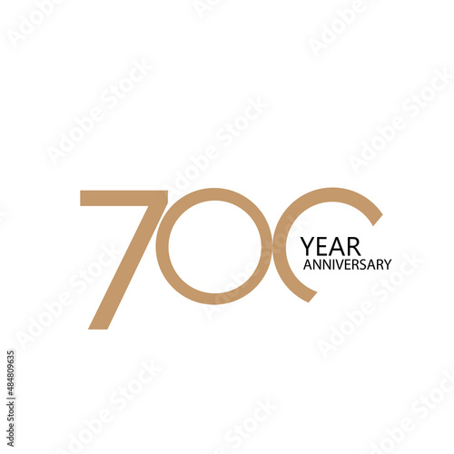 700 year anniversary celebration vector template design illustration