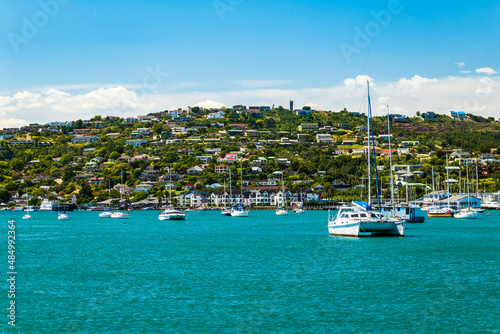 Knysna lagoon and harbor during a beautiful summer day