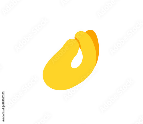 Pinched Fingers Gesture Icon. Pinched Fingers emoji. Pinched Fingers sign. 