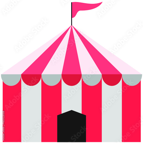 Vector ícono carpa de circo, circo símbolo 
