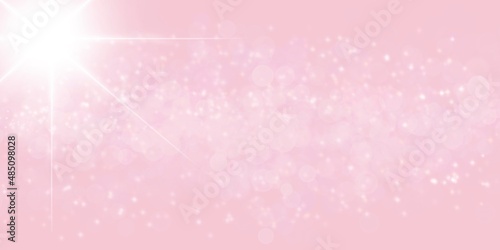 Web banner astratto rosa luce del sole 