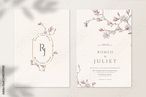 Vintage Wedding Invitation Template