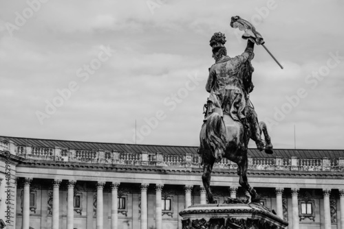ウィーンの街の銅像（カール大公）