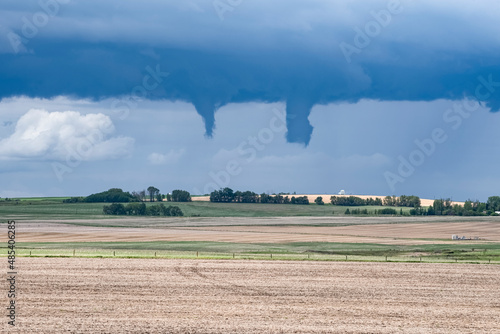 Two Funnel Clouds on the Alberta Prairie