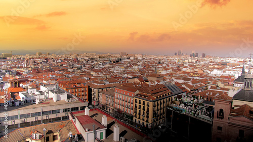 Madrid cityscape as seen from above