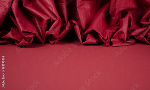 Red silk texture background