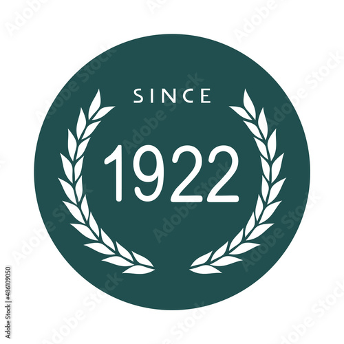 Since 1922 year symbol