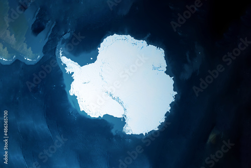 Antarctica from space. Elements of this image furnished by NASA