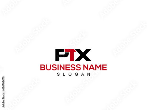 Minimal Creative Initial Letters PTX Logo, Monogram pt Branding Logos