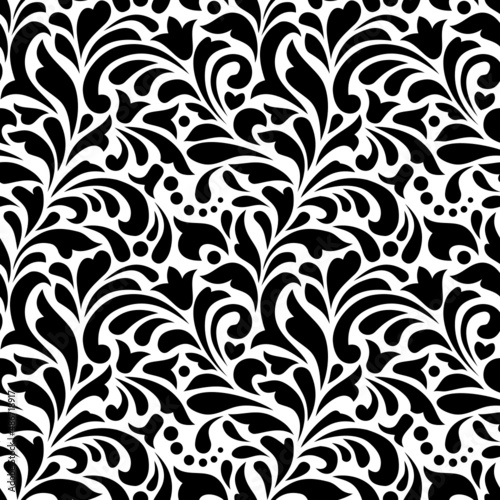 western floral seamless pattern, cut file for cricut, silhouette cameo