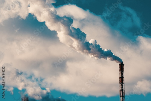 toxic smoke from a chimney