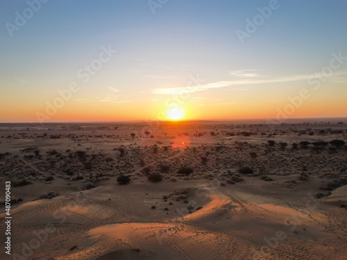 sunrise in jaisalmer rajasthan india